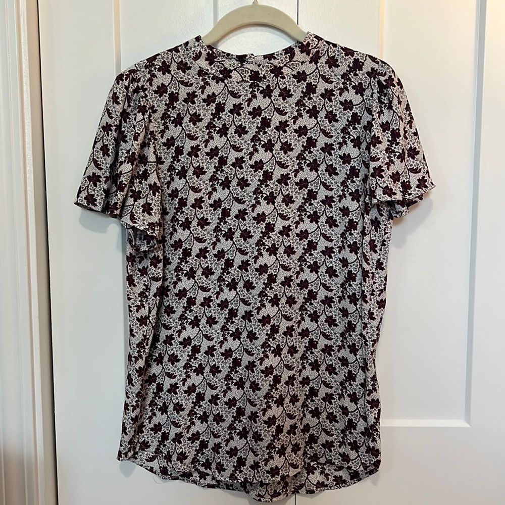 Loft short sleeve blouse size S